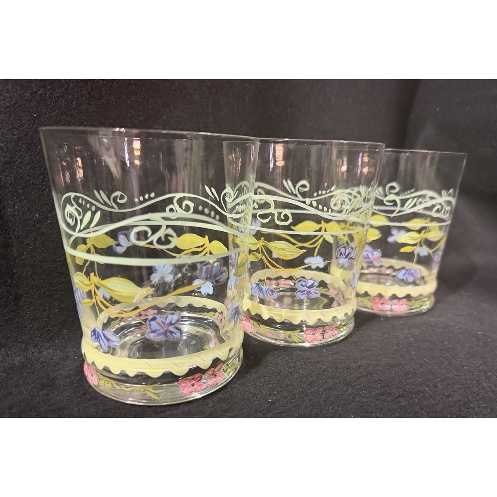 TRACY PORTER Evelyn - Set Of Three  Old Fashion Glasses-4.75H,  3.75 Diameter